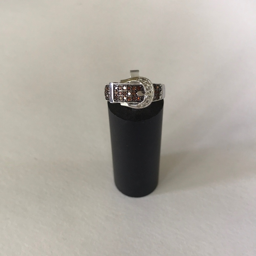 NWOT Genuine Ruby & Diamond Buckle Ring